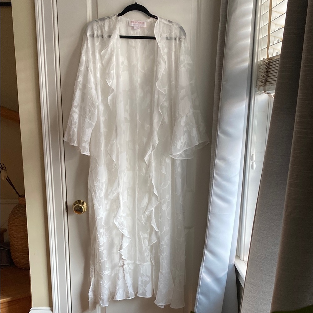 White Sheer Kimono Cardigan